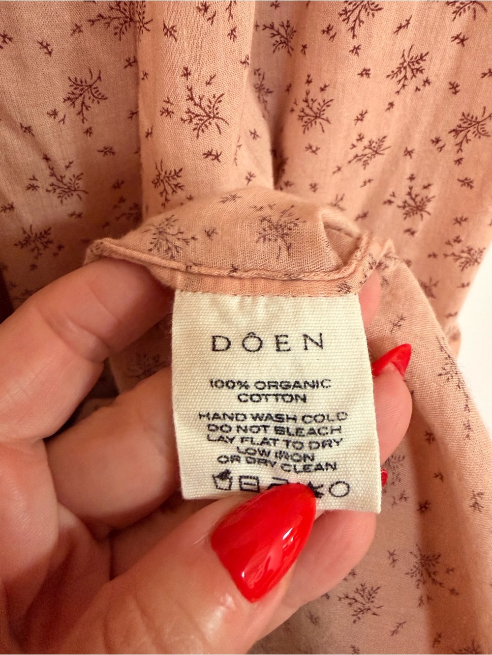 Doen Orchid Nightgown in Rose Windswept Floral Sz small - Picture 11 of 14